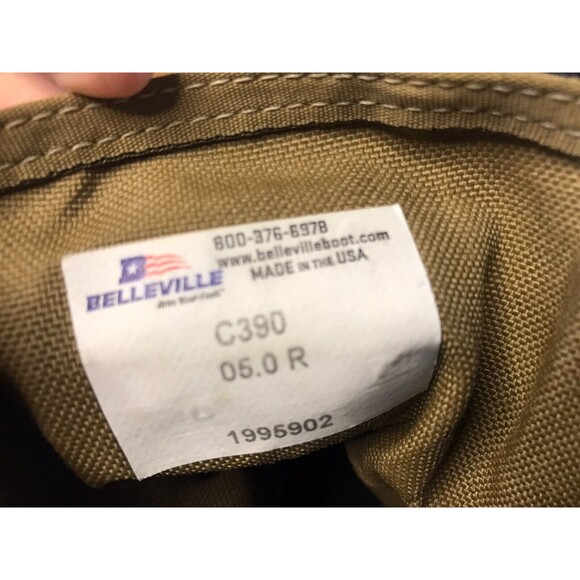 Belleville C390 Men's Hot Weather Combat Boots US 5R 5 R Vibram Sole - Picture 9 of 11